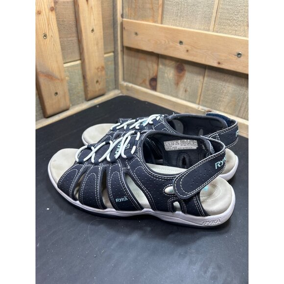 Ryka Womens Sandals Size 9.5 Wide Dark Blue Athletic Sports Shoes - Picture 5 of 6